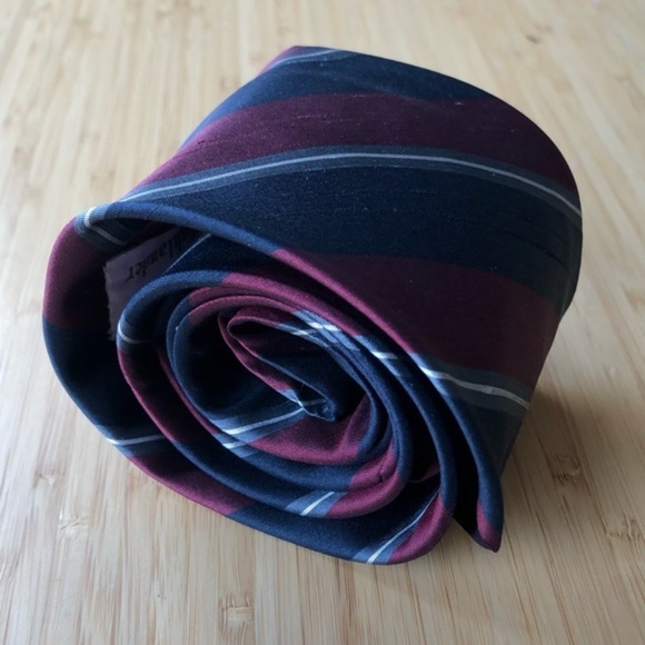 Robert Talbott For The Highlander Silk Tie Maroon - Picture 2 of 6